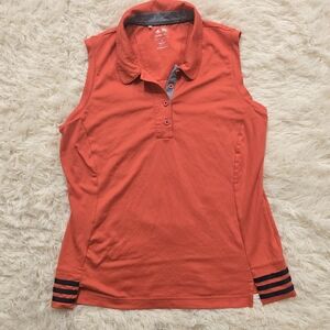 Women's Sleeveless Polo Shirt - Red